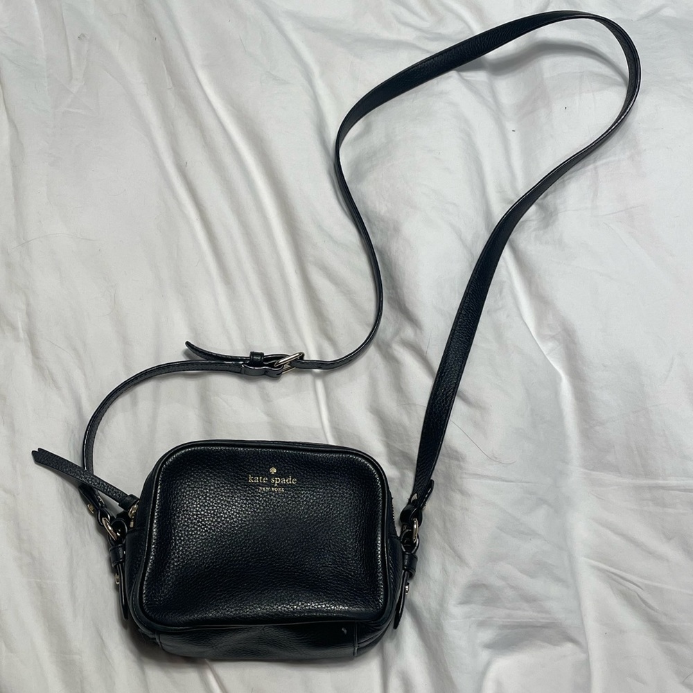 Kate Spade Black Leather Cross Body Bag